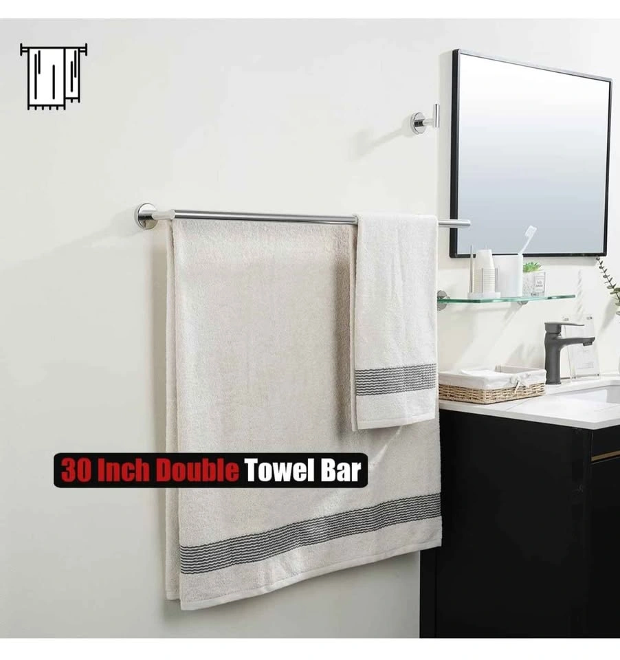 NEW JQK Double Bath Towel Bar - photo 4