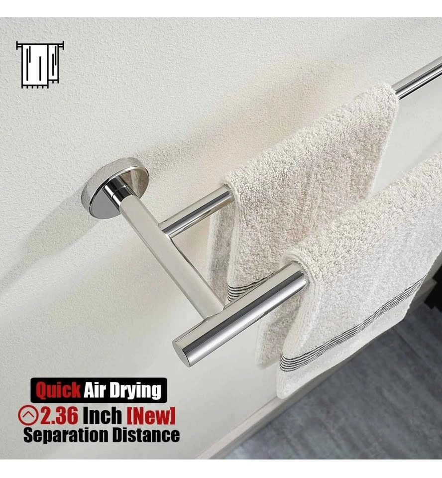 NEW JQK Double Bath Towel Bar - photo 5
