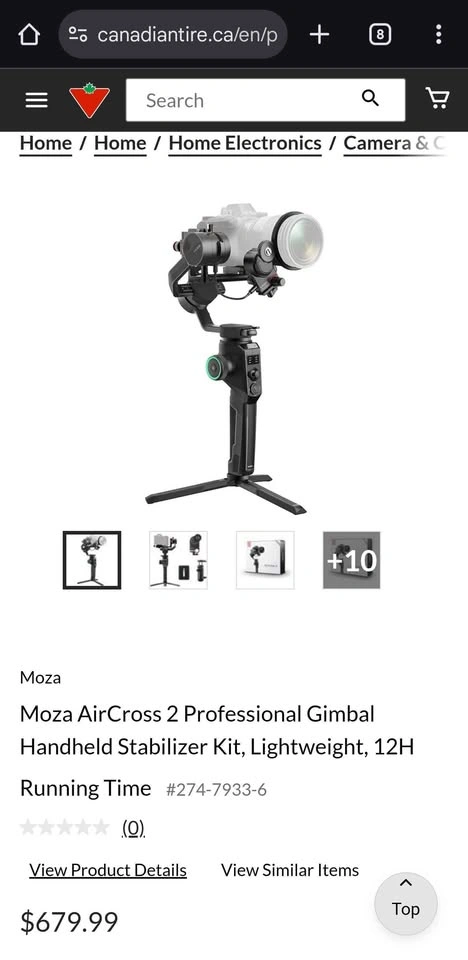 Moza AirCross 2 Gimbal Stabilizer Kit - photo 4