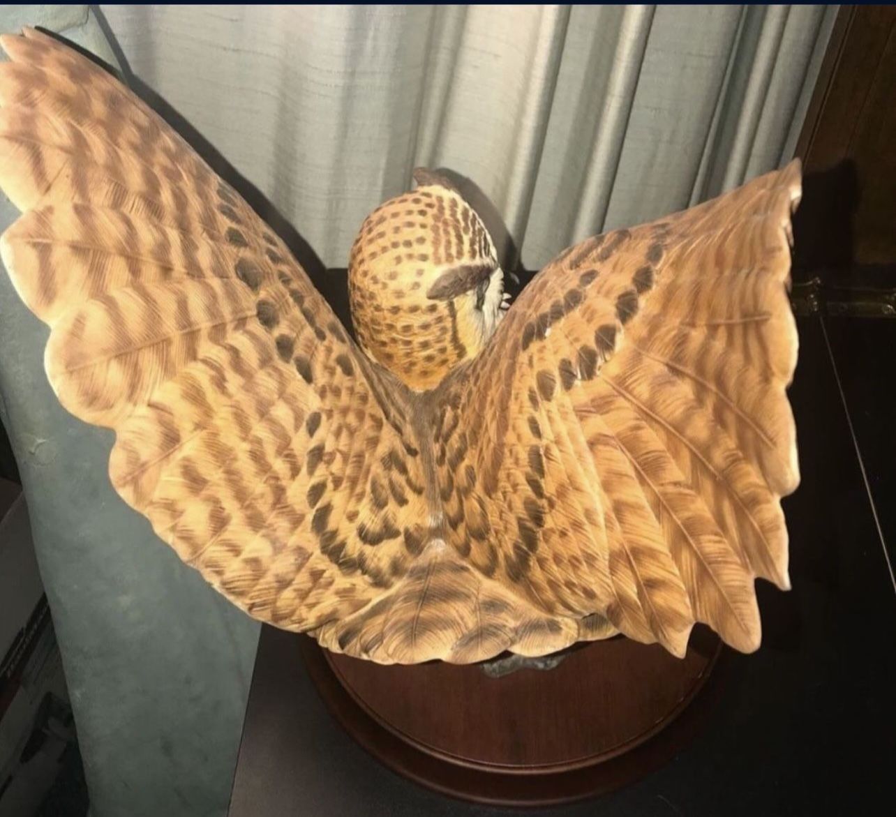 Franklin Mint "THE EAGLE OWL" Porcelain Figurine - photo 4