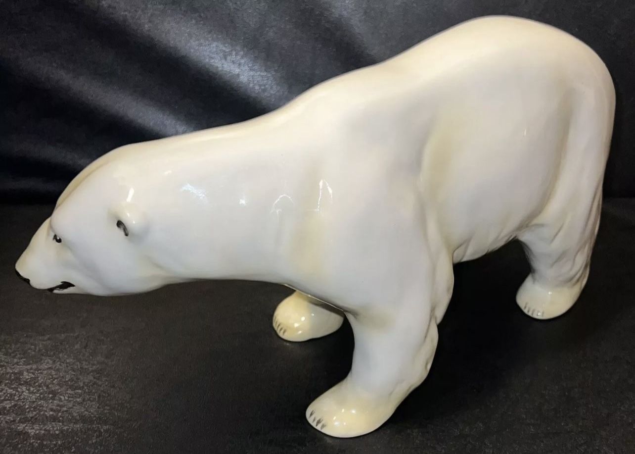 The Townsends Ceramic Polar Bear Figurine 12"-13" - photo 4