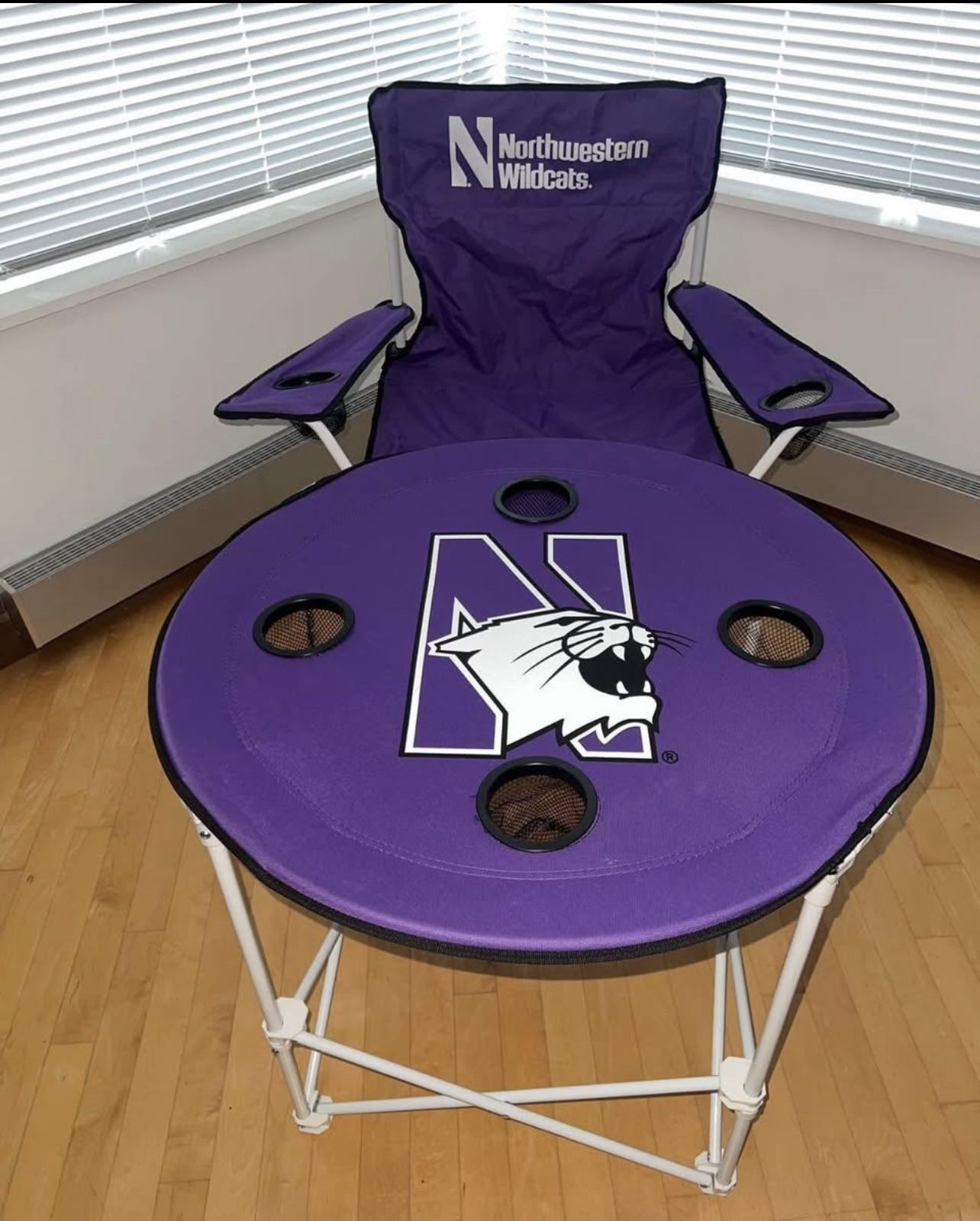 Northwestern Wildcats Purple Round Table & Chair Set
