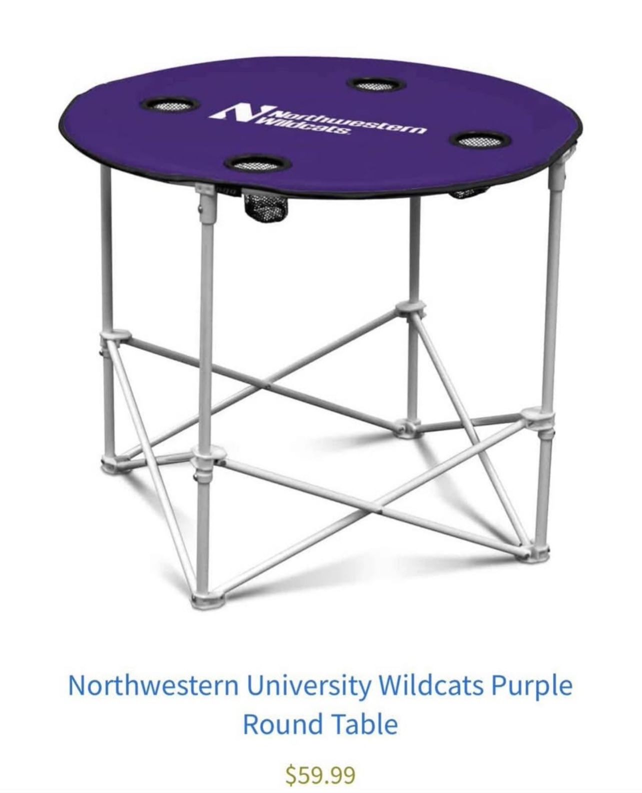 Northwestern Wildcats Purple Round Table & Chair Set - photo 5