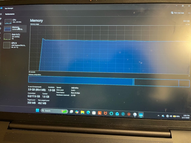 Lenovo Laptop Ryzen 5 5500u 8GB RAM - photo 2