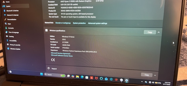 Lenovo Laptop Ryzen 5 5500u 8GB RAM - photo 5