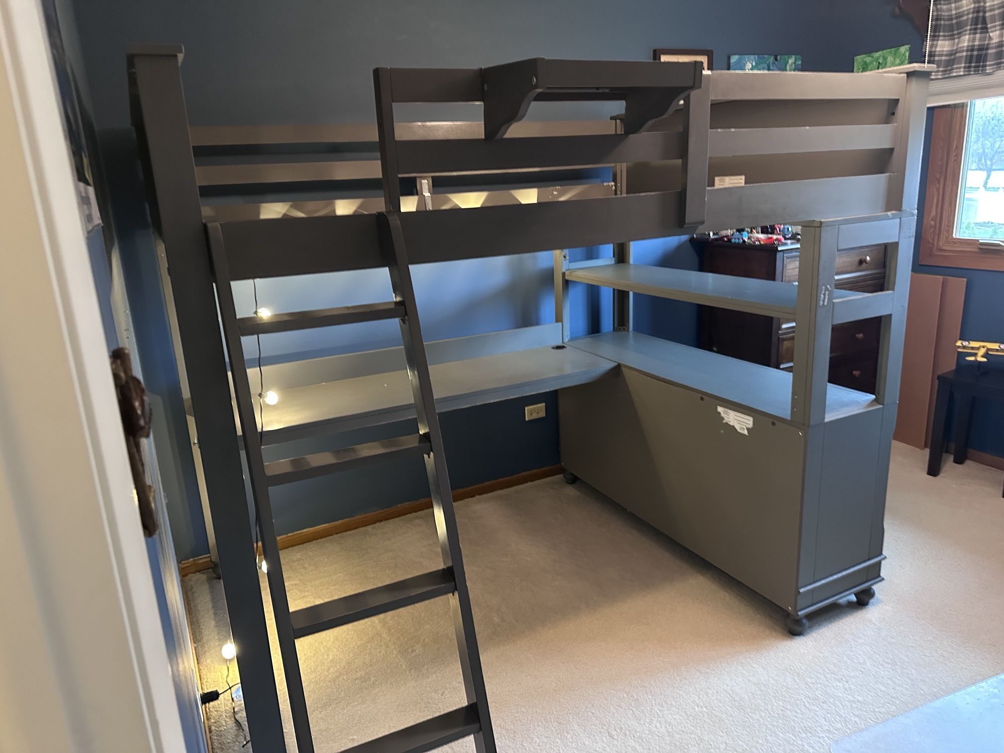 Loft Bed With Desk - photo 2