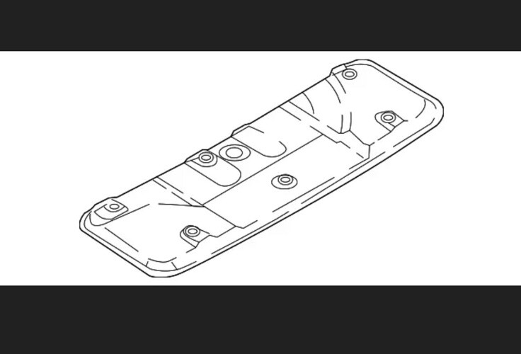 Genuine Audi Muffler Shield 80A-804-174-C