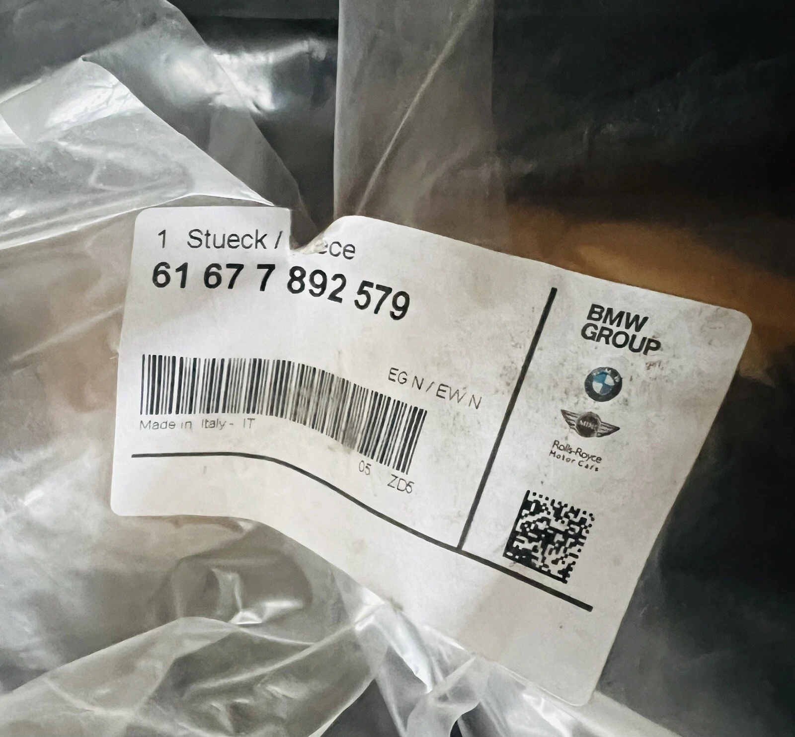New Genuine BMW Hose Line Headlight Cleanin (2008-2013) OE 61677