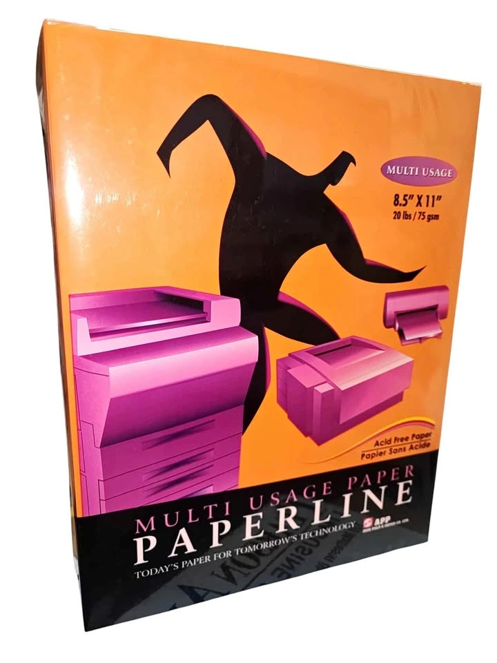 Colour Multi Usage Paper, 20 lbs, 8.5" x 11", Saffron