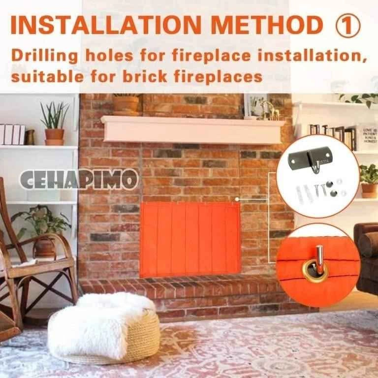Cehapimo Fireplace Blocker Blanket 37.5'' X 32'' - photo 4