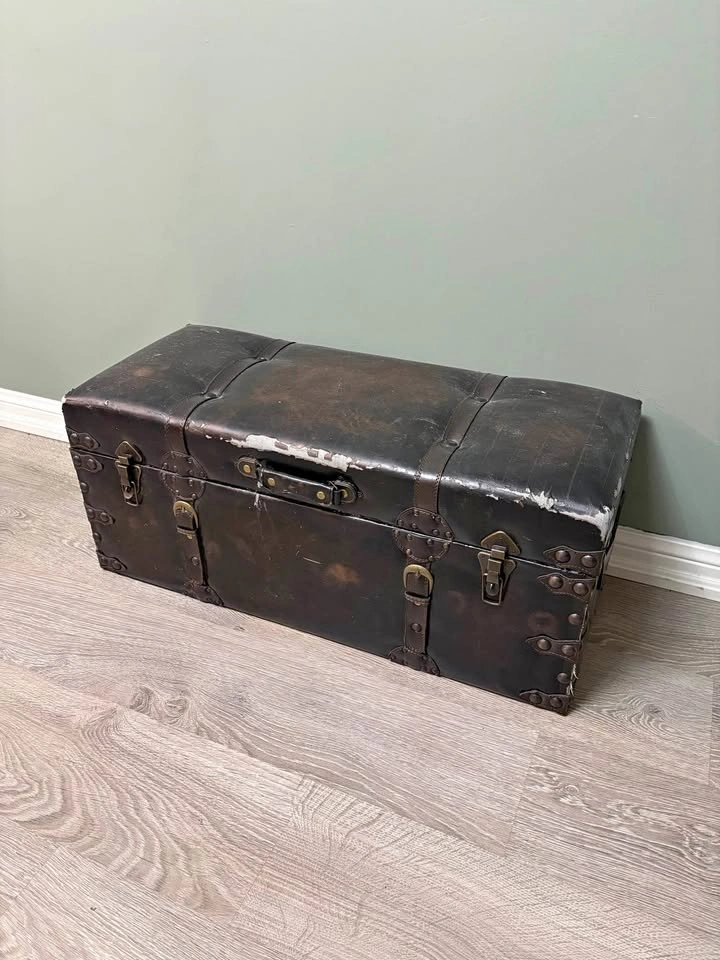 Vintage Leather Trunk