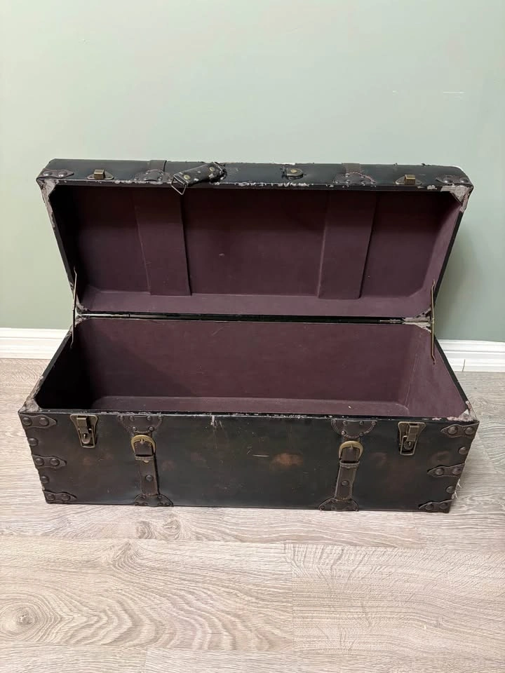 Vintage Leather Trunk - photo 2