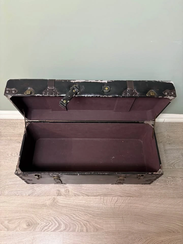 Vintage Leather Trunk - photo 4