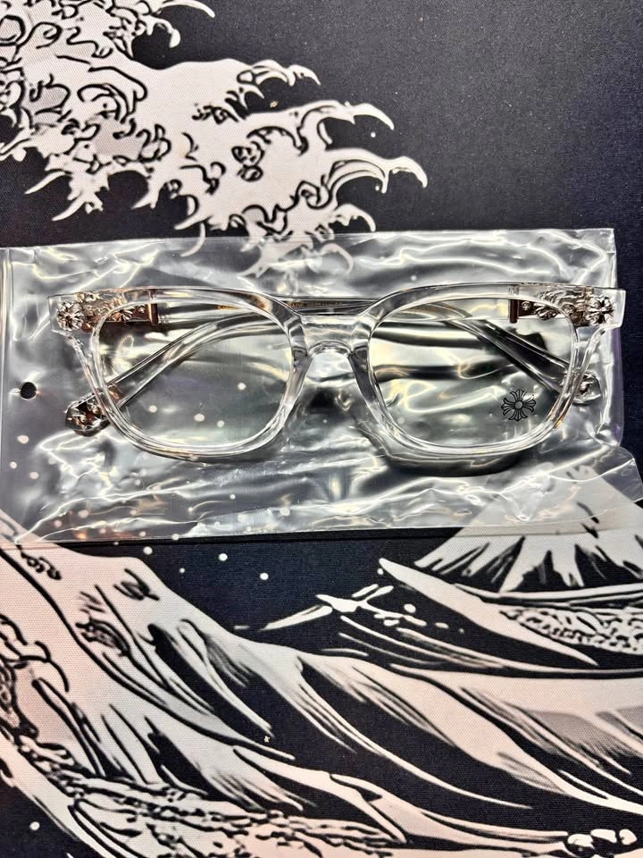 Chrome heart glasses
