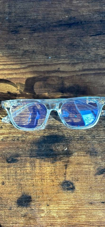 Chrome heart glasses