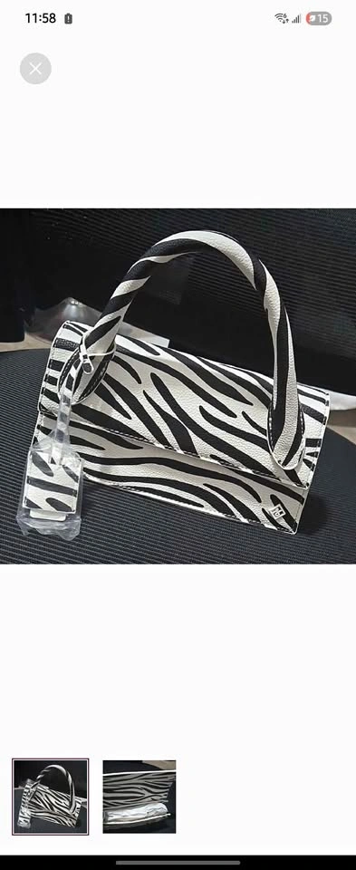 Call it spring zebra handbag