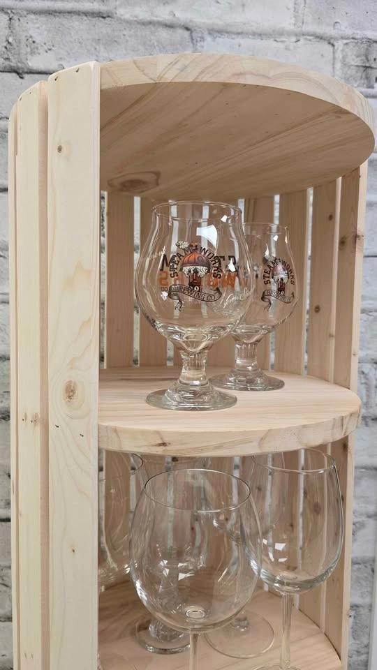 Handcrafted Rolling Barrel Shelf – Unique & Mobile - photo 3