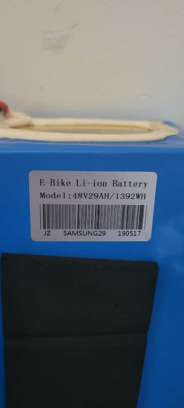 48 Volt Samsung Ebike Battery - photo 3