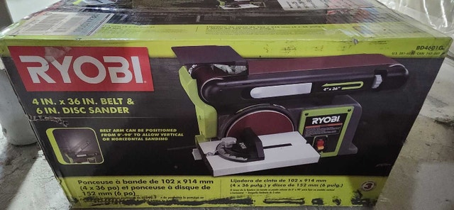 RYOBI 120V 4-Inch by 36-Inch Belt / Disc Sander
