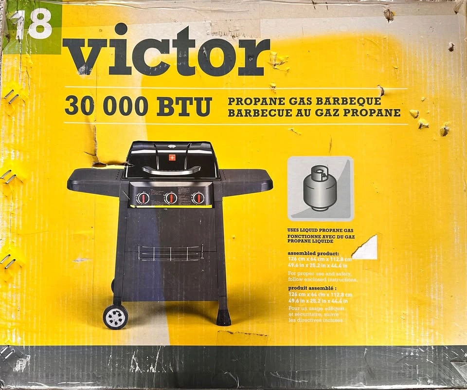 Victor Propane Gas BBQ (Brand New) 30000 BTU