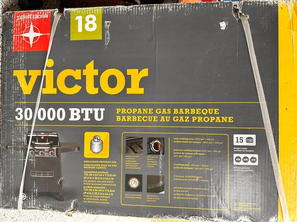 Victor Propane Gas BBQ (Brand New) 30000 BTU - photo 2
