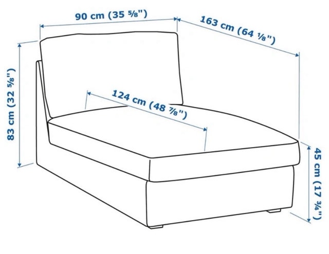 LIKE NEW-IKEA KIVIK CHAISELOUNGE $175 - photo 2