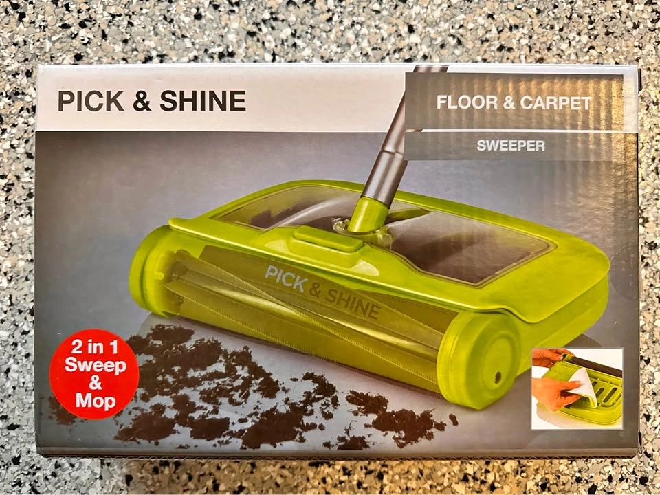 PICK & SHINE floor/carpet Sweeper. (Brand new)