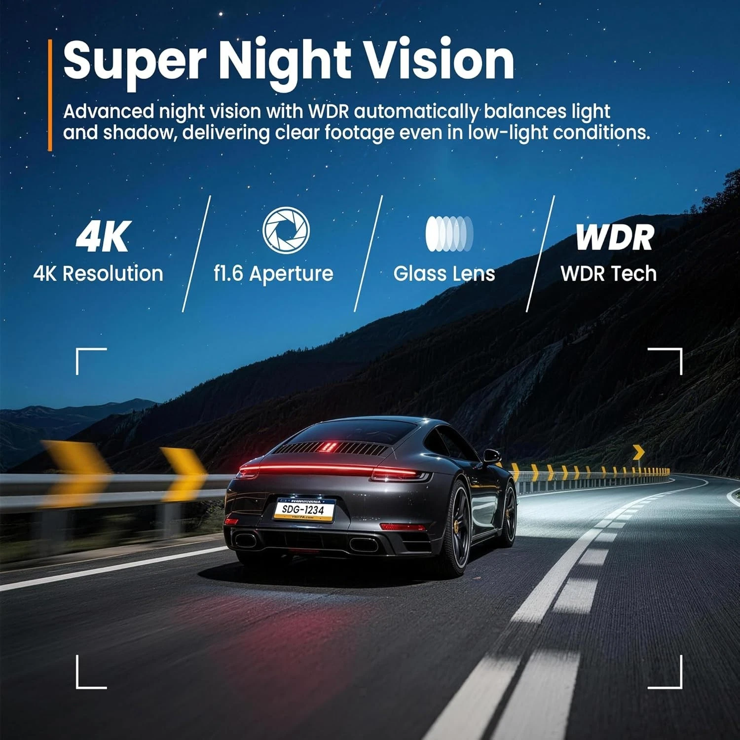 4K Dash Cam with WiFi & 32GB Card - Javiscam - photo 5