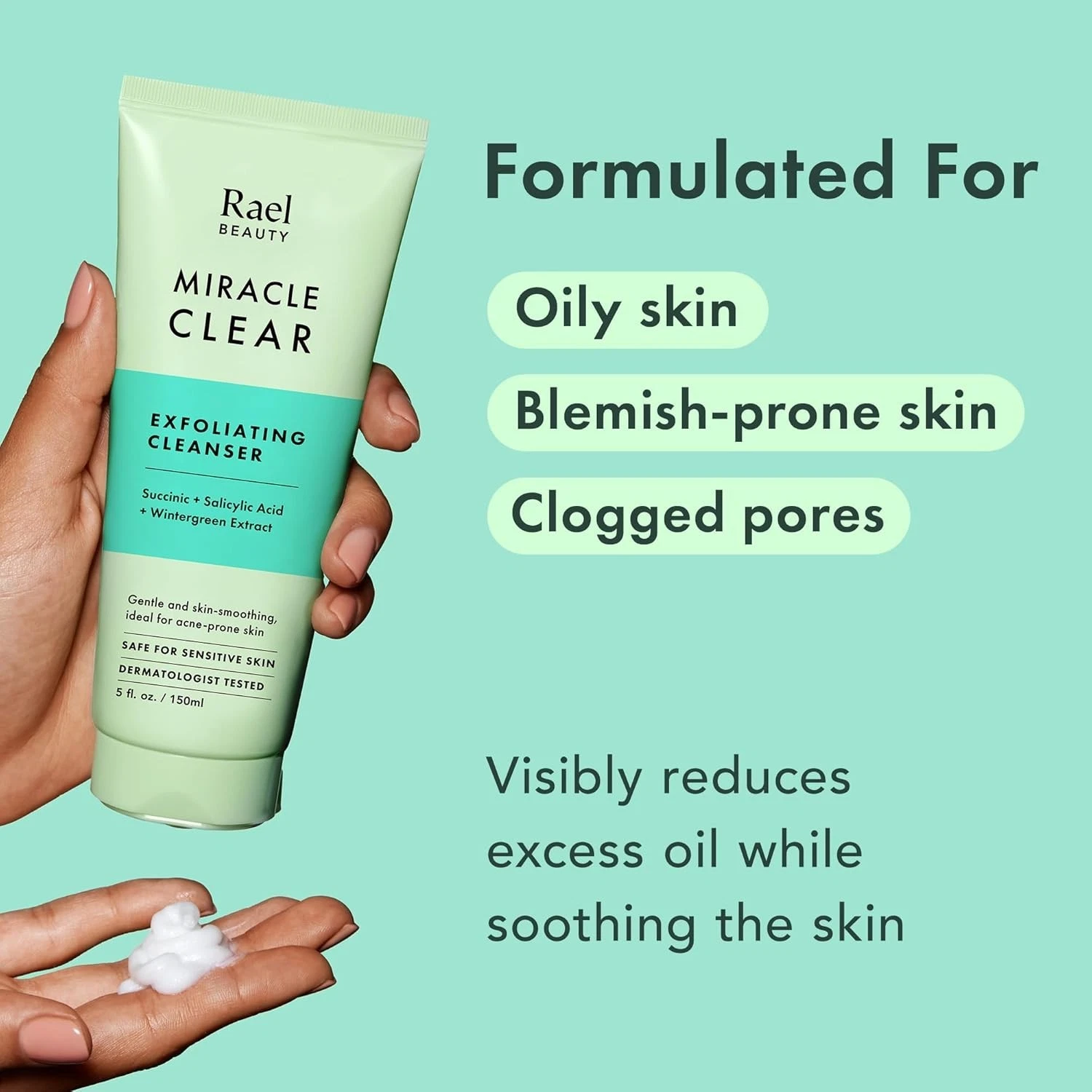 Rael Miracle Clear Exfoliating Cleanser (5 fl oz) - photo 5