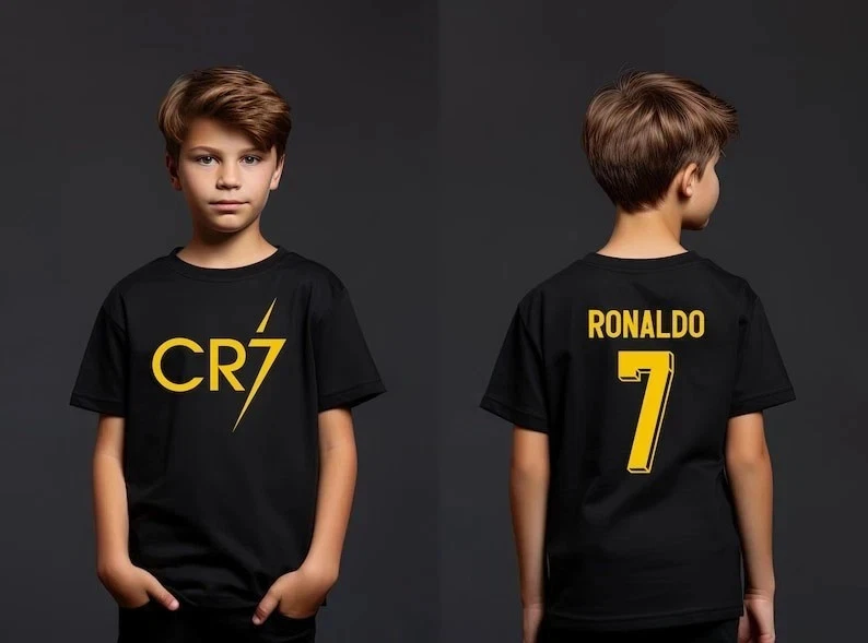Cristiano Ronaldo T-Shirt CR7 Soccer Football Fan Merch Gift Tee - photo 2