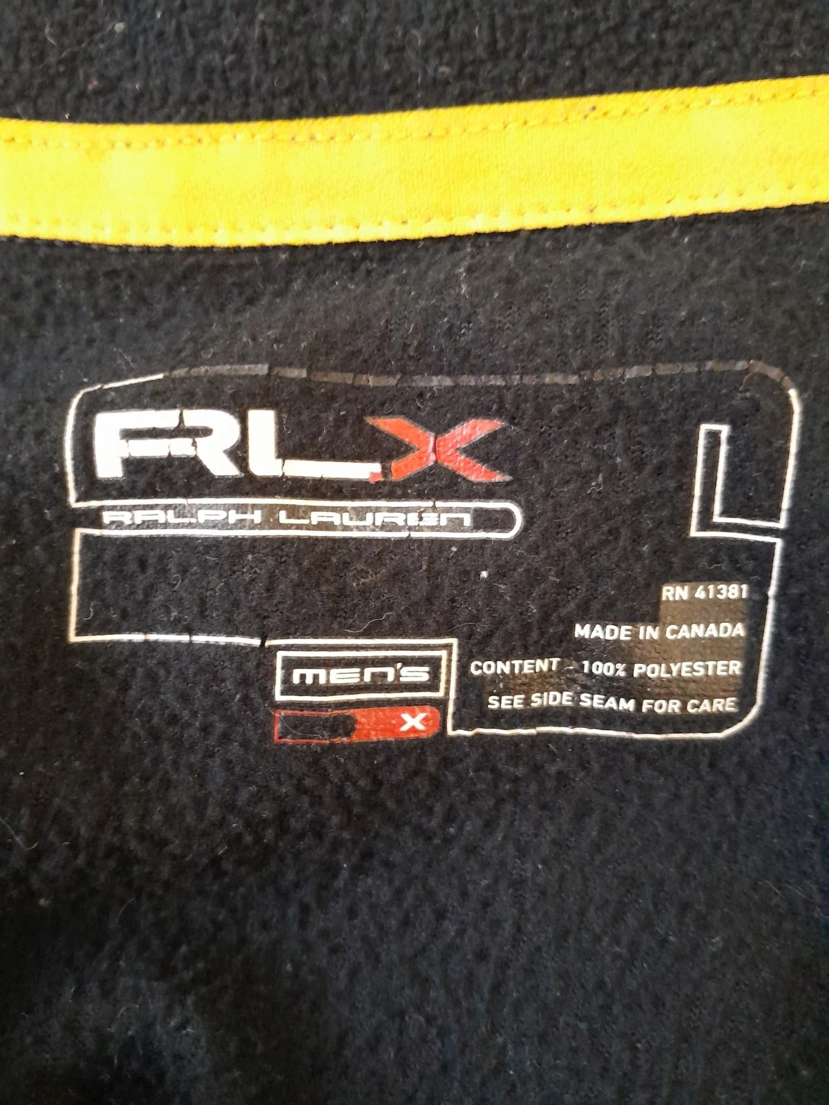 RLX Ralph Lauren Men's Performance Quarter Zip Sweatshirt L Blac - photo 3