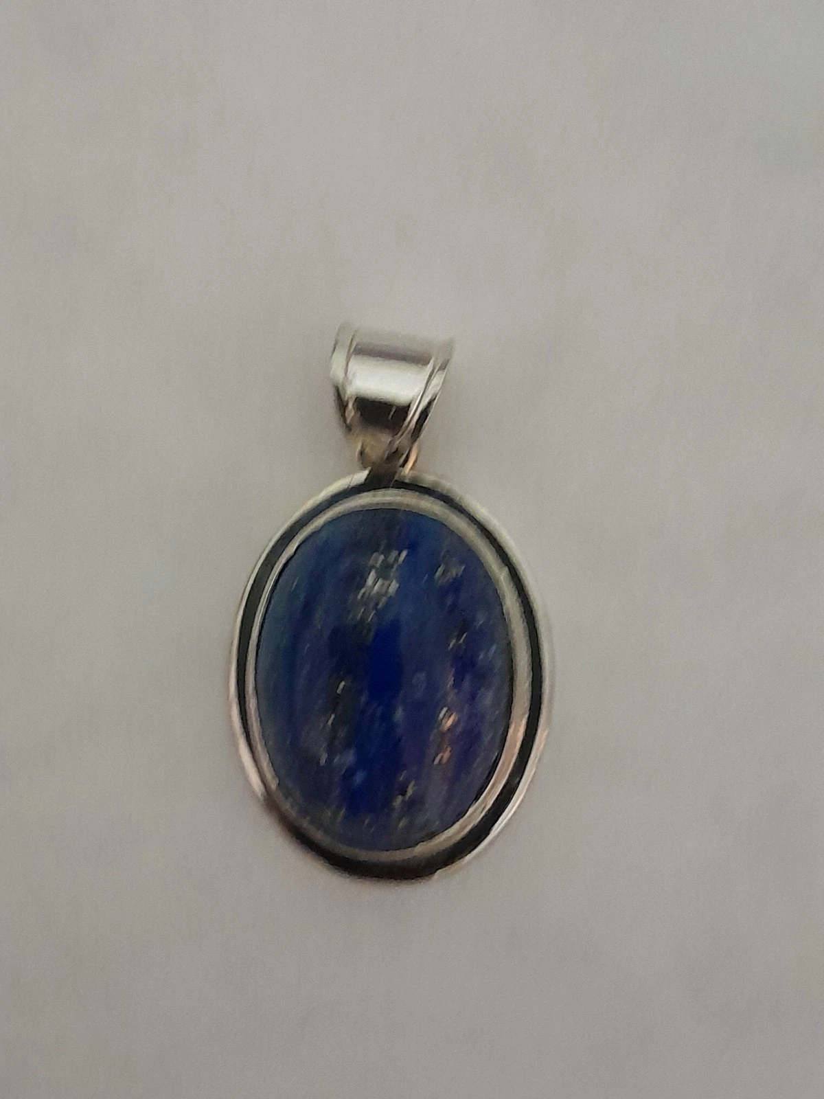 Natural Lapis Lazuli Gemstone Pendant 925 Sterling Silver Jewelr