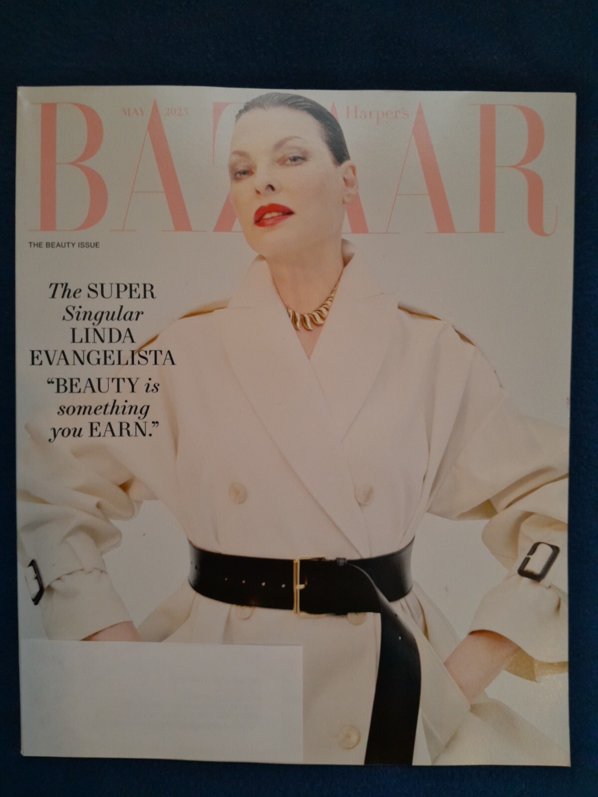 Harper's Bazaar Magazine May 2025 Linda Evangelista Cover Beauty