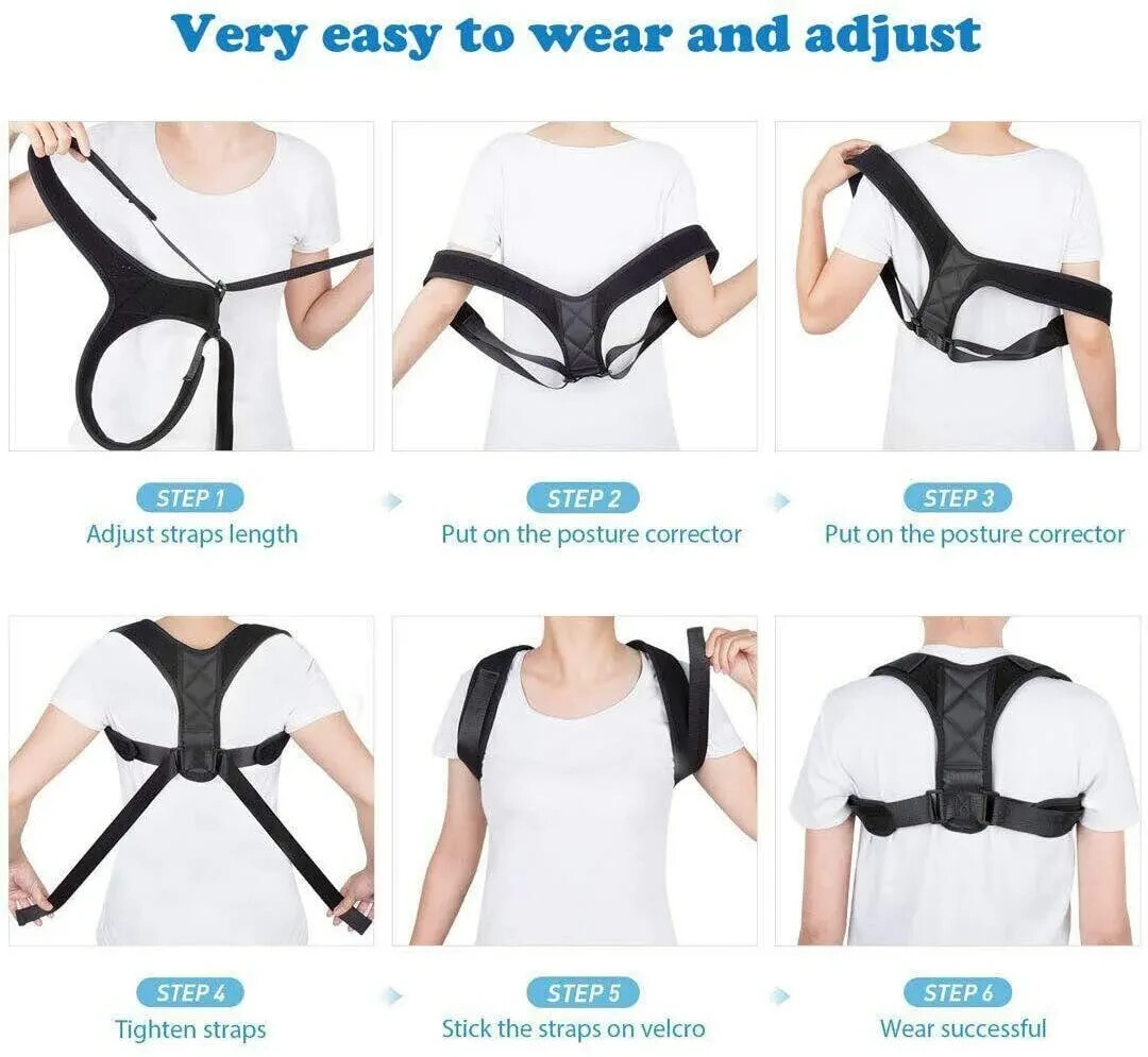 Back Brace Posture Corrector - Adjustable Unisex - photo 4