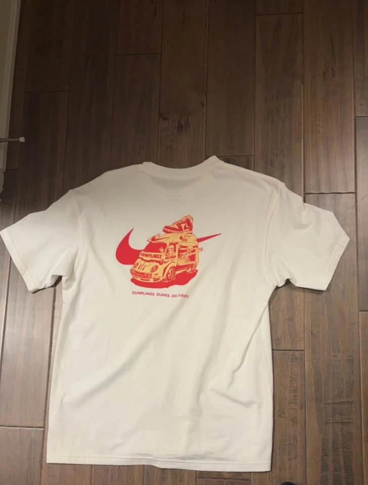Nike Red & White T-Shirt - Men's Medium (Fits Large) - photo 2
