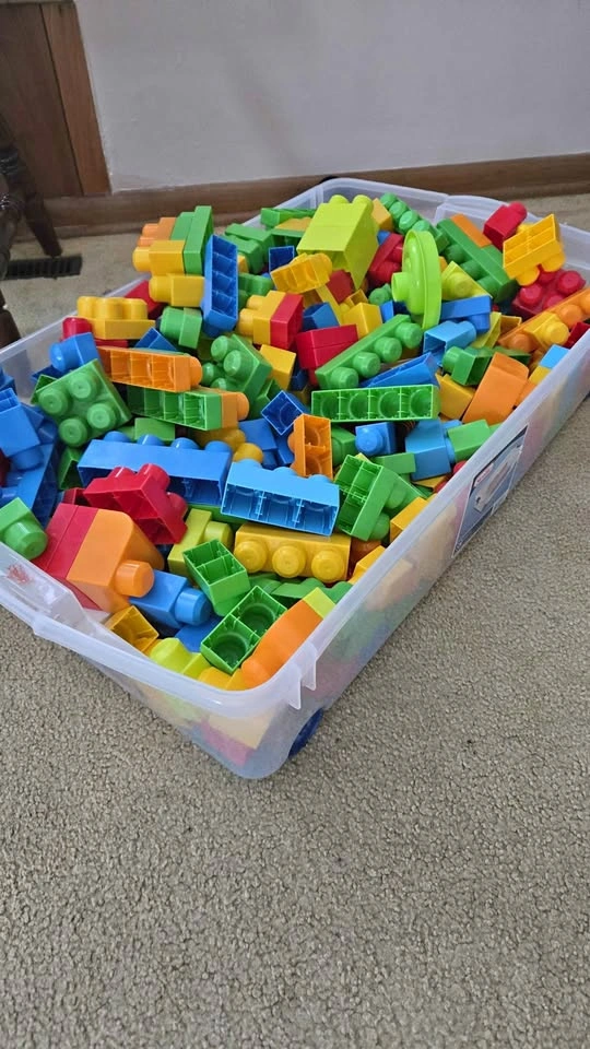 Tub of Mega Bloks
