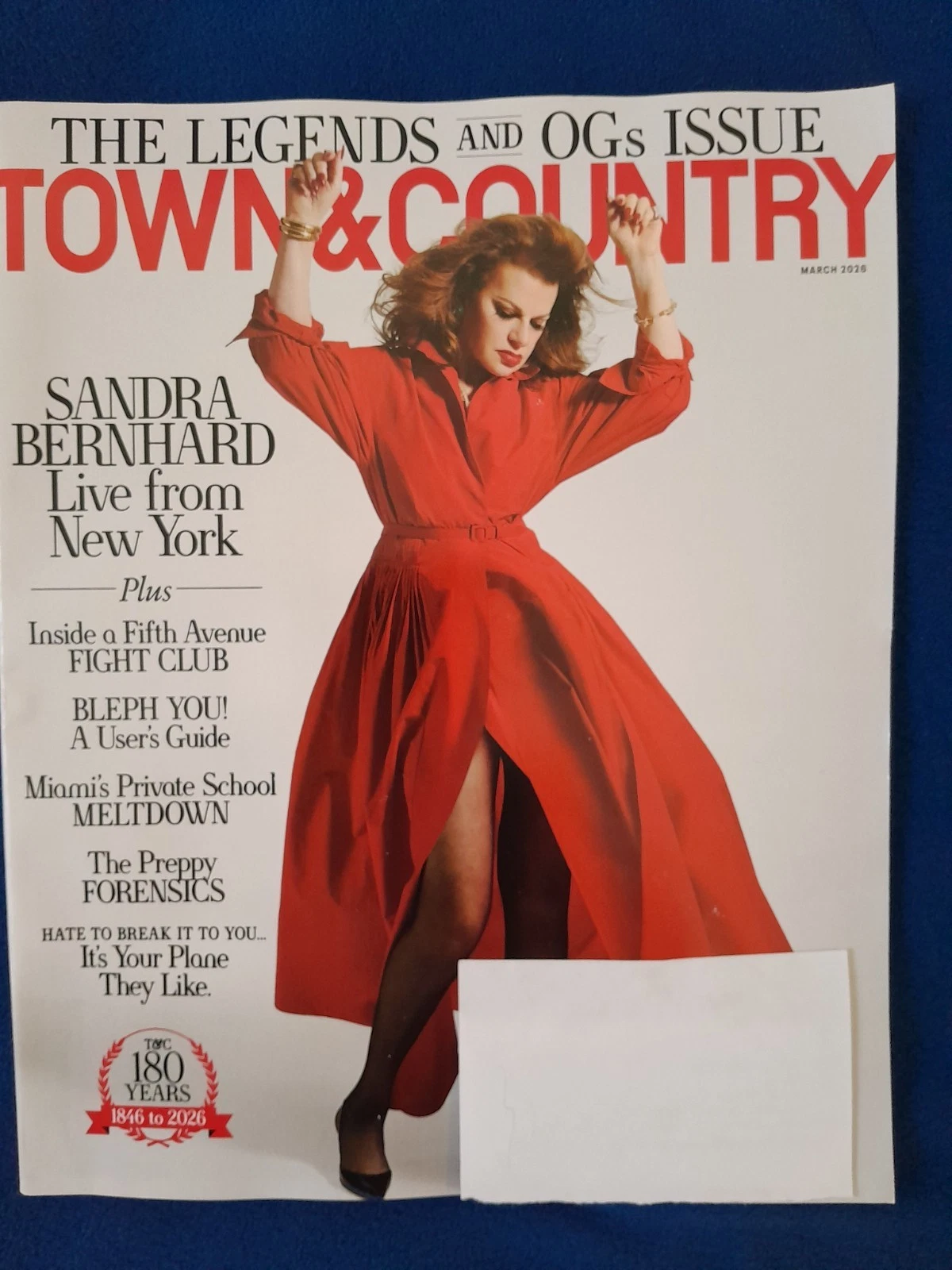 Town & Country Magazine USA MAR March 2026 Sandra Bernhard