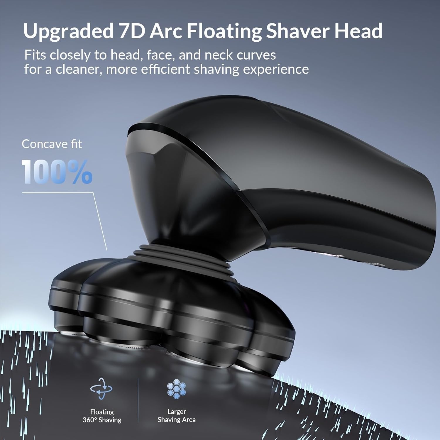 Head Shavers for Bald Men - 7D Arc Magnetic Electric Razor - photo 2