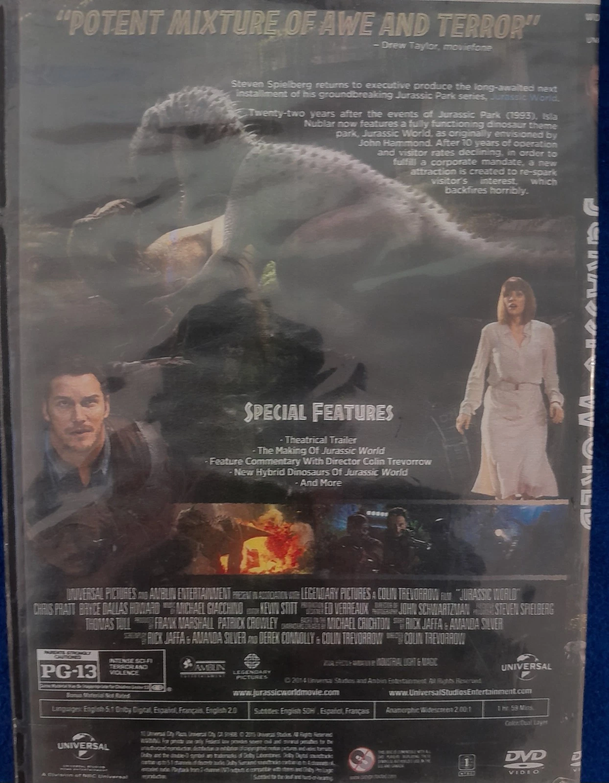 Jurassic World DVD Chris Pratt - photo 2