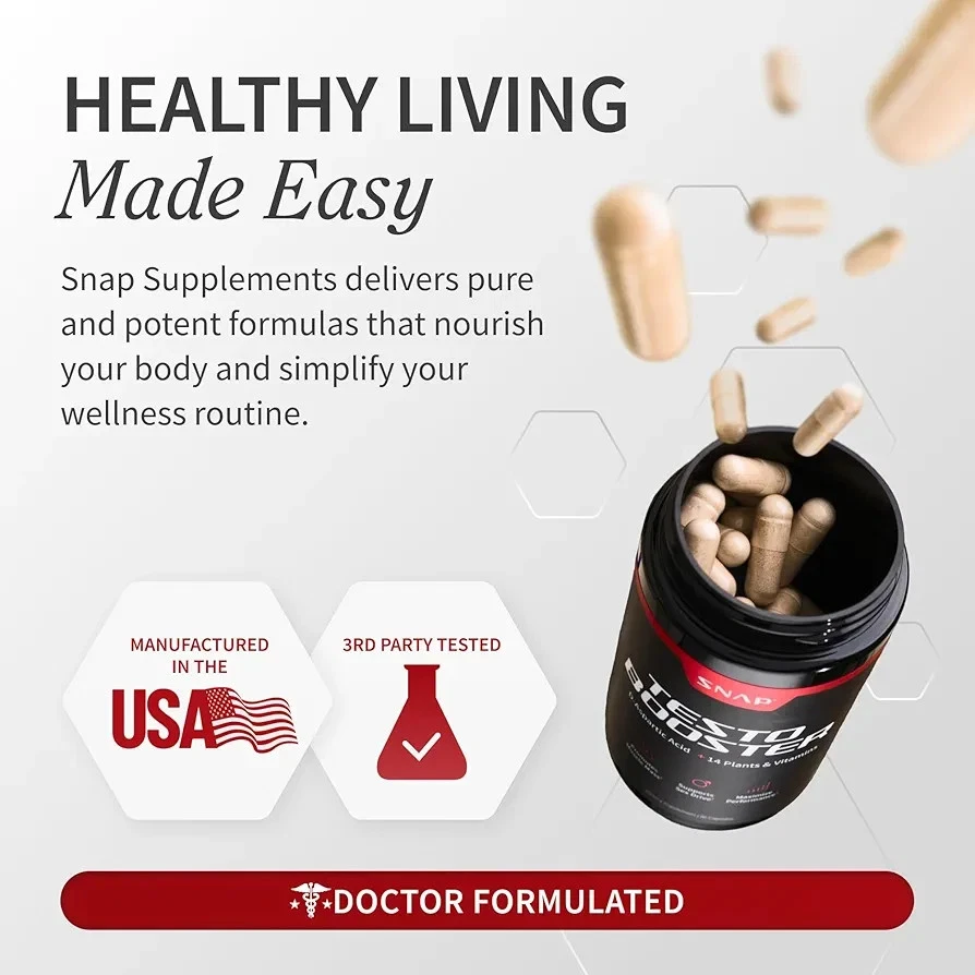 Snap Supplements Testosterone Booster for Men - photo 4