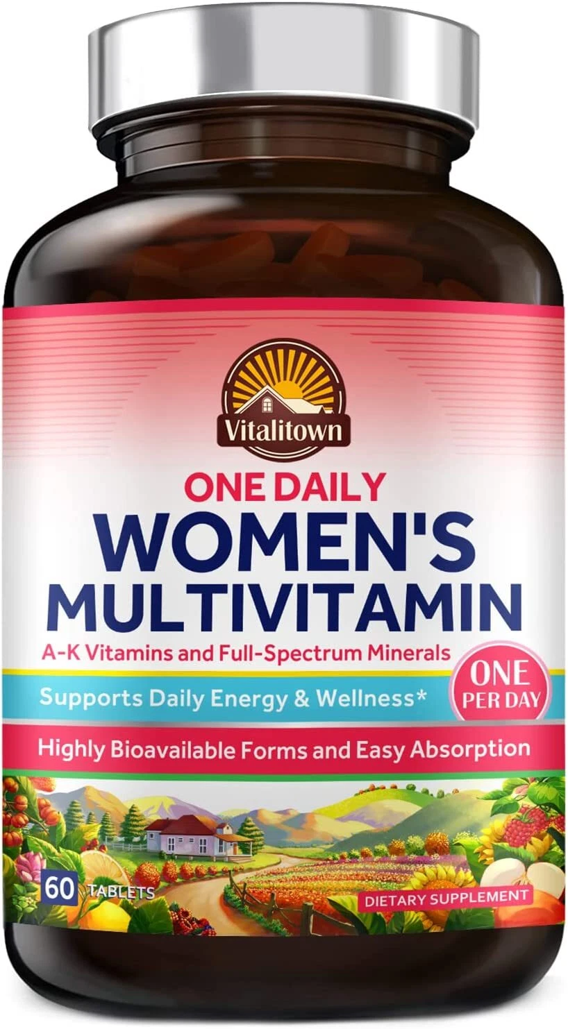 Women's Multivitamin A C D E K Whole Body Health Support