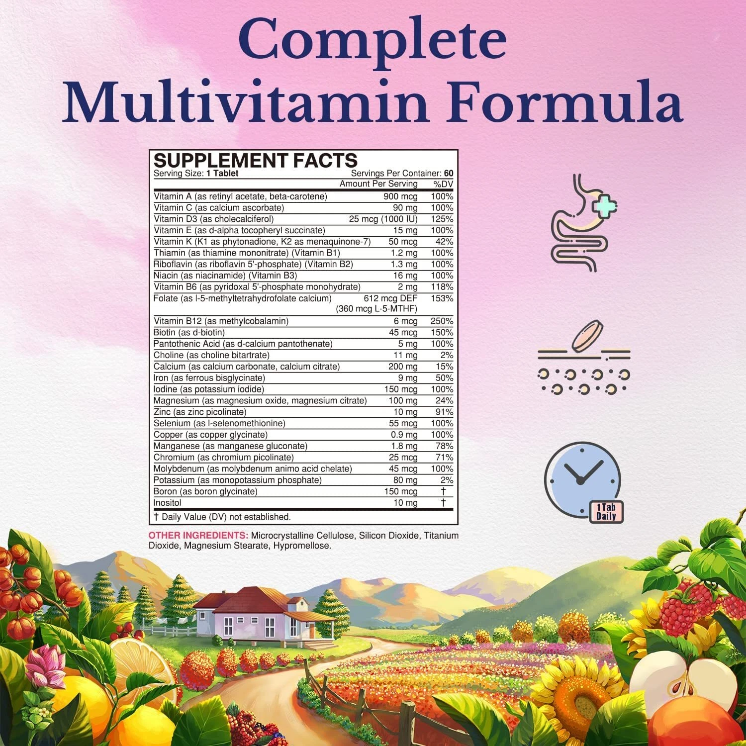 Women's Multivitamin A C D E K Whole Body Health Support - photo 4