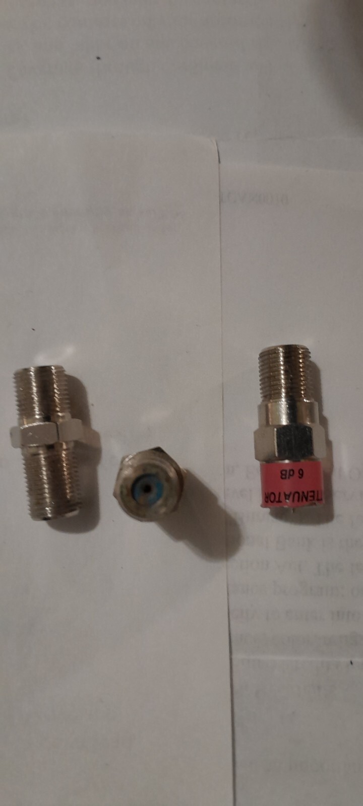 3 GHz F Type Female to Female F-81 Barrel Connector Coaxial Coup - photo 2