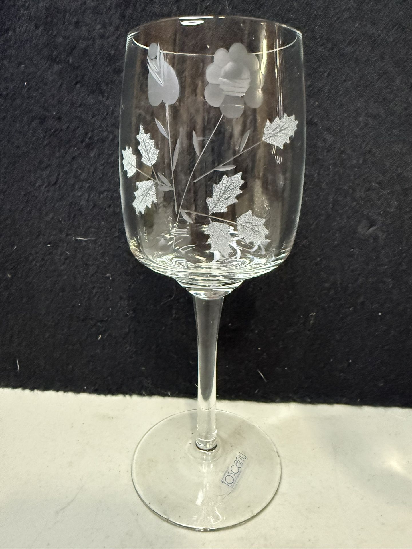 Toscany Crystal Flower Etched Wine Decanter Set - photo 5