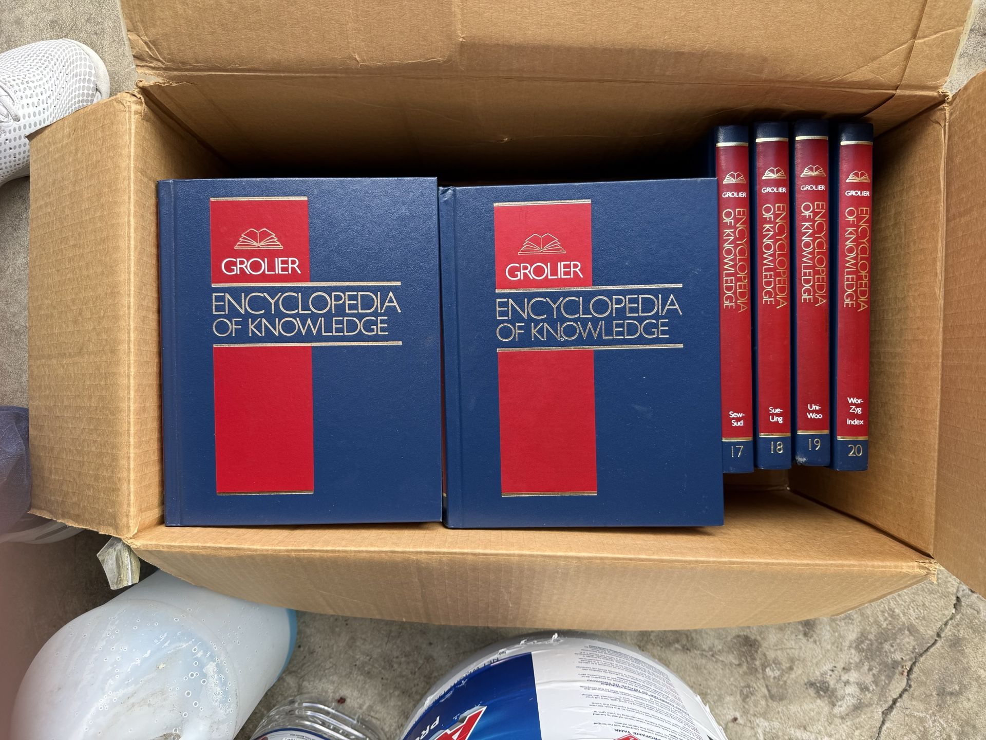 Grolier Encyclopedia Of Knowledge Set 20 Volume Set 1991