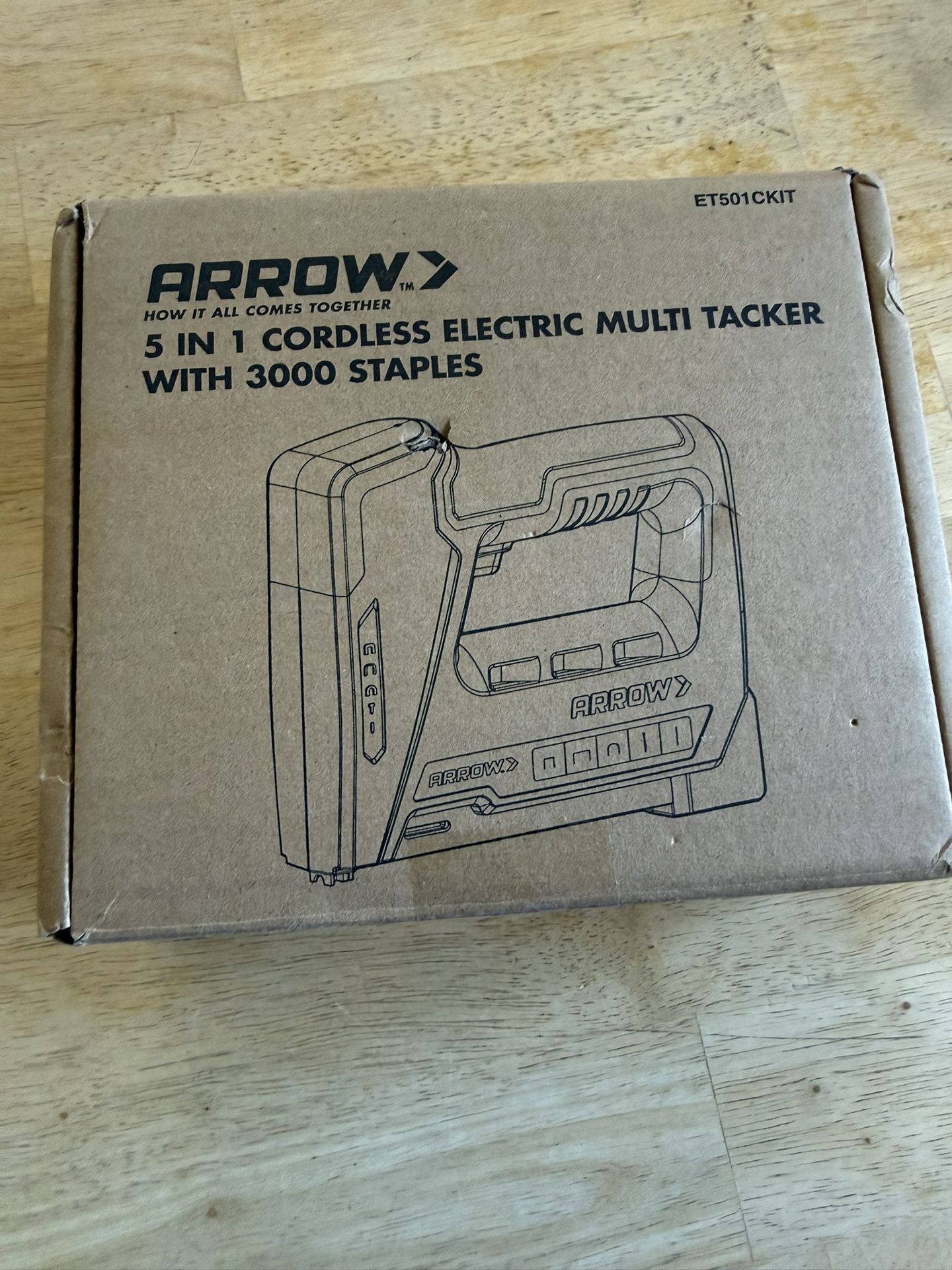 Arrow Cordless 5 in 1 Electric Staple Gun Kit