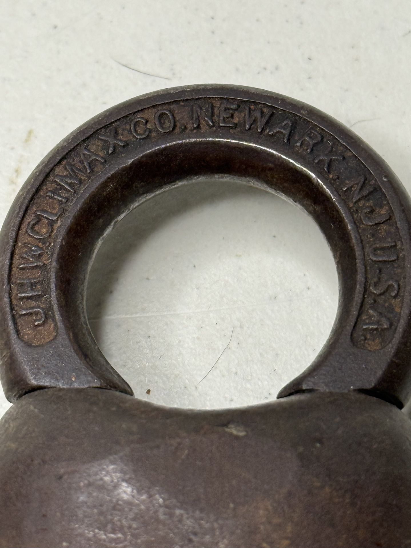Vintage JHW Climax Co Scandinavian Padlock - photo 2