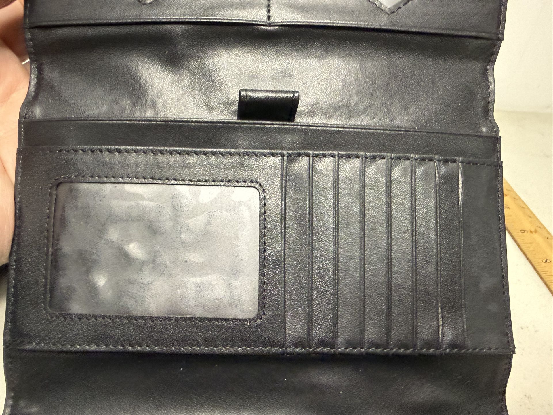Lux de Ville Black Nautical Trifold Wallet - New Without Tags - photo 5
