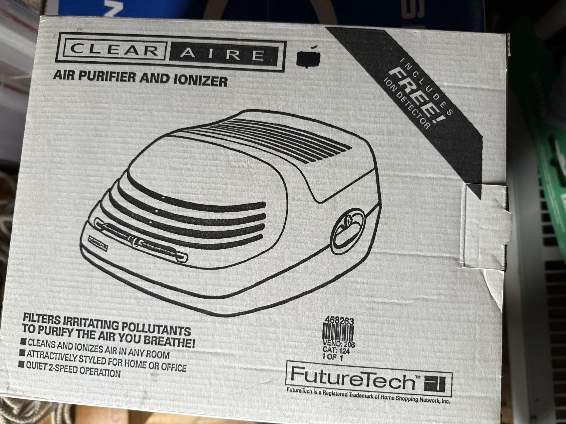 Amcor Future Tech Clear Aire Air Purifier and Ionizer