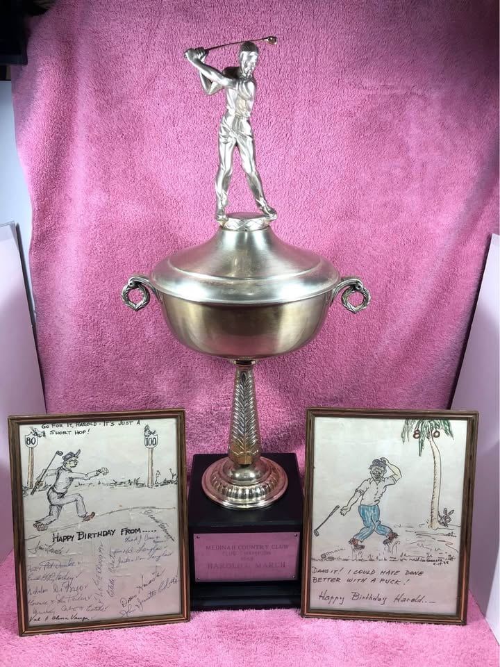 Medinah CC 1968 Harold "Mush" March Golf Trophy Blackhawks